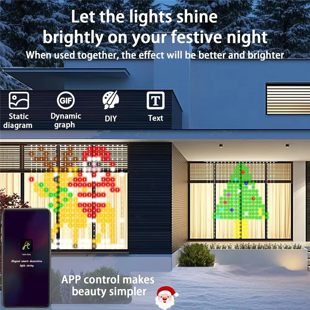 Luci a tenda LED intelligenti  - Lighting Christmas Decor recensione e prezzo
