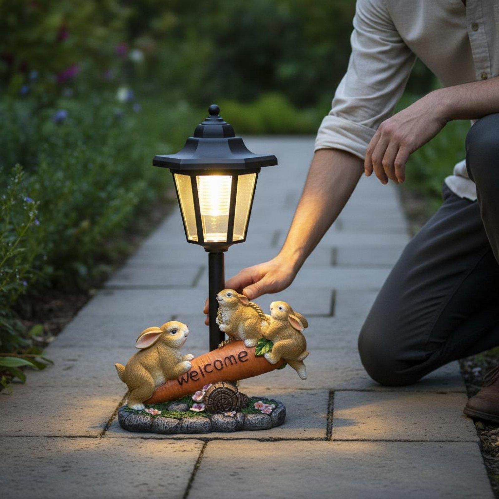 Statua di Coniglio Solare Deco - Lighting Decoration Ideas recensione e prezzo
