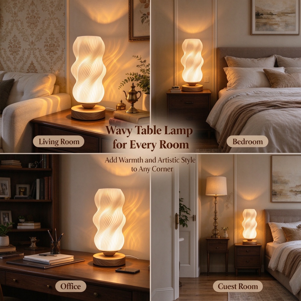 Lampada da notte con texture o - Lighting Decor Bedroom recensione e prezzo