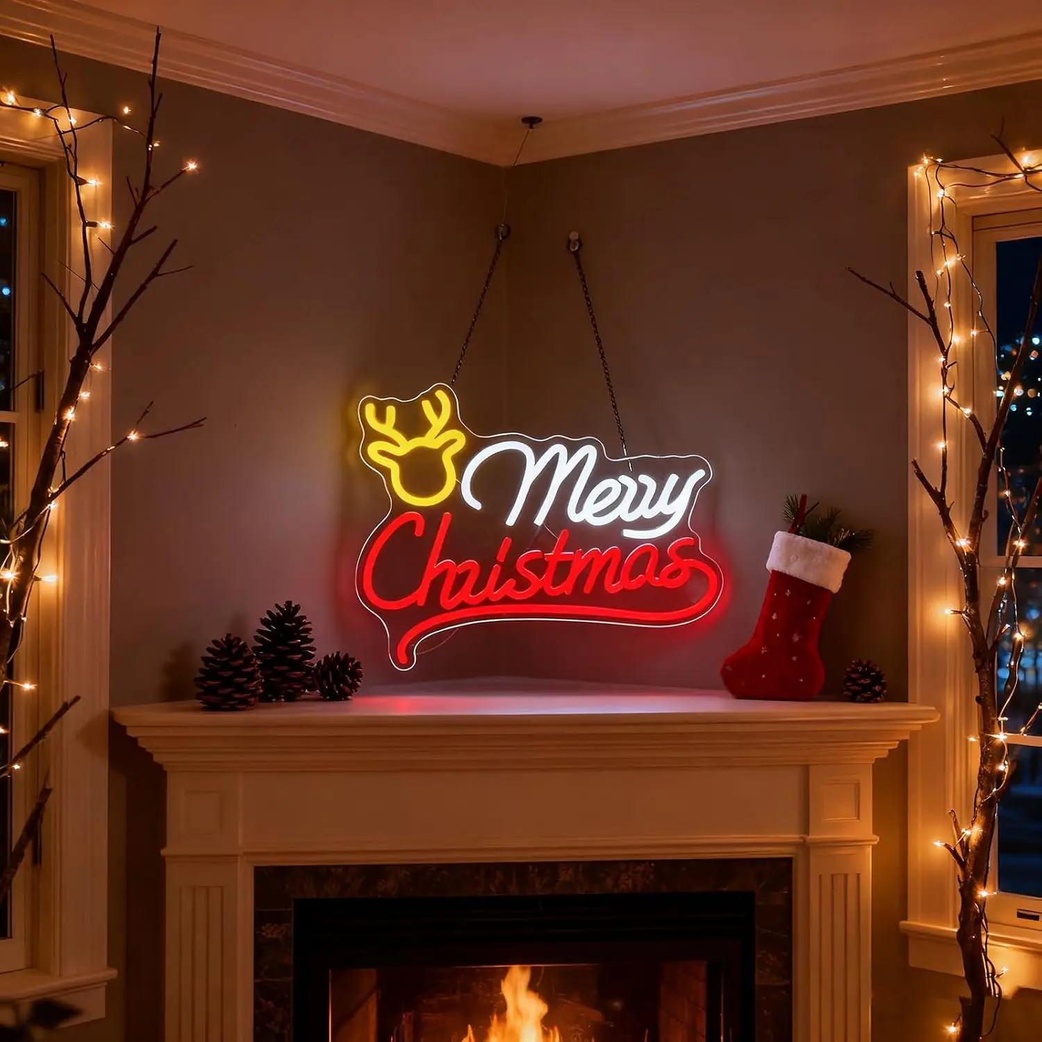 Insegna al neon a forma di ren - Lighting Christmas Decor recensione e prezzo