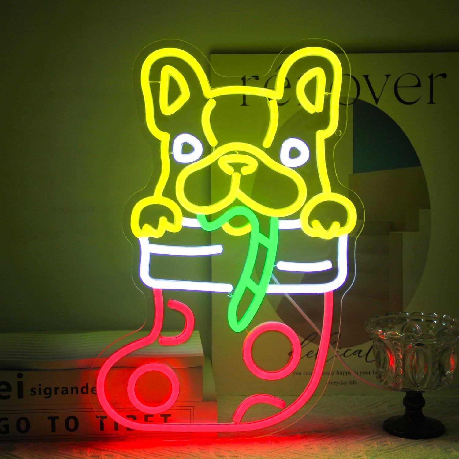 Insegna al neon a forma di cal - Lighting Christmas Decor recensione e prezzo